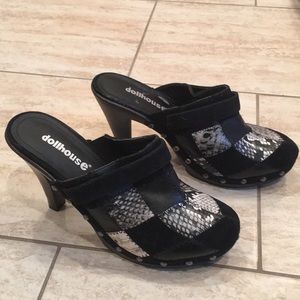 Clogs with heels Sz 8
